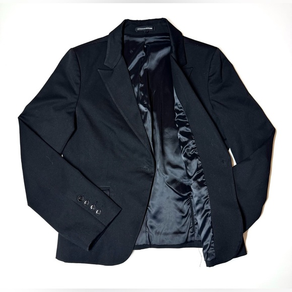 Express Design Studio Women's Black Stretch Blazer Jacket Size- 12 - Picture 6 of 8